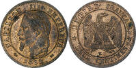 France 2 Centimes Napoleon III, Bordeaux, Bronze -
