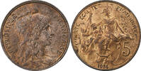 France 5 Centimes Daniel-Dupuis, Paris, Bronze, Gadoury:165 -