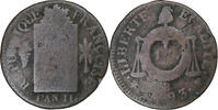 France Sol à la balance Françoise Louis XVI, Strasbourg, Copper -