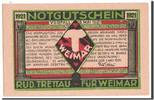 Germany 50 Pfennig Banknote, Weimar Stadt, Mehl:1400.1a -