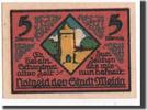 Germany 5 Pfennig Banknote, Weida Stadt, Mehl:1391.2 -