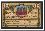 Germany 10 Pfennig Banknote, Wettin Stadt, Mehl:1421.2 -