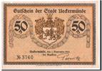 Germany 50 Pfennig Banknote, Ueckermunde Stadt, Mehl:1350.1 -