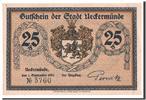 Germany 25 Pfennig Banknote, Ueckermunde Stadt, Mehl:1350.1 -