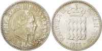 Monaco 10 Francs Coin, Rainier III, Silver, KM:146 -