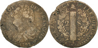France 2 Sols Coin, 2 sols françois, Lille, Bronze -