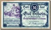 Austria 50 Heller Banknote, Schonbuhel a/d Donau, village, Mehl:970I -