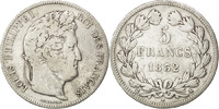 France 5 Francs Coin, Louis-Philippe, Paris, Silver -