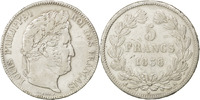 France 5 Francs Coin, Louis-Philippe, Paris, Silver -