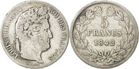 France 5 Francs Coin, Louis-Philippe, Strasbourg, Silver -