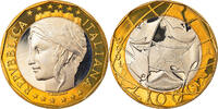 Italy 1000 Lire Coin, Rome, Proof, Bi-Metallic, KM:194 -