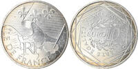 France 10 Euro Ile de France, Paris, Silver, KM:1657 -