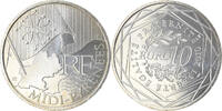 France 10 Euro Midi-Pyrénées, Paris, Silver, KM:1663 -