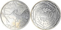 France 10 Euro Bourgogne, Paris, Silver, KM:1649 -