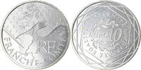 France 10 Euro Franche-Comté, Paris, Silver, KM:1653 -
