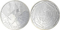 France 10 Euro Poitou-Charentes, Paris, Silver, KM:1667 -
