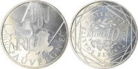 France 10 Euro Auvergne, Silver -