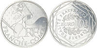 France 10 Euro Franche-Comté, Silver -