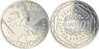 France 10 Euro Rhône Alpes, Silver -