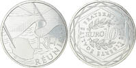 France 10 Euro Réunion, Silver -