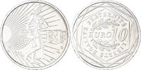 France 10 Euro Semeuse, Silver, KM:1580 -