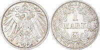 GERMANY - EMPIRE Mark Coin, Wilhelm II, Berlin, Silver, KM:14 -