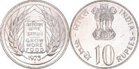 INDIA-REPUBLIC 10 Rupees Coin, Mumbai, Bombay, Silver, KM:188 -