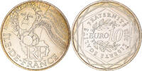 France 10 Euro Ile de France, Paris, Silver, KM:1875 -