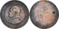 ITALIAN STATES 2 Soldi, 10 Centesimi Coin, PAPAL STATES, Pius IX, Roma -