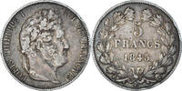 France 5 Francs Coin, Louis-Philippe, Bordeaux, Silver -