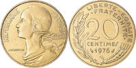 France 20 Centimes Coin, Marianne, Paris, Aluminum-Bronze -