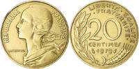 France 20 Centimes Coin, Marianne, Paris, Aluminum-Bronze -