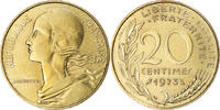 France 20 Centimes Coin, Marianne, Paris, Aluminum-Bronze -