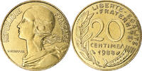 France 20 Centimes Coin, Marianne, Paris, Aluminum-Bronze -