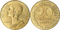 France 20 Centimes Coin, Marianne, Paris, Aluminum-Bronze -