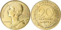 France 20 Centimes Coin, Marianne, Paris, Aluminum-Bronze -