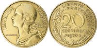 France 20 Centimes Coin, Marianne, Paris, Aluminum-Bronze -