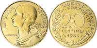 France 20 Centimes Coin, Marianne, Paris, Aluminum-Bronze -