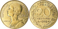 France 20 Centimes Coin, Marianne, Paris, Aluminum-Bronze -