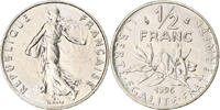 France 1/2 Franc Coin, Semeuse, Nickel, KM:931.2, Gadoury:429 -