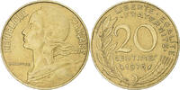 France 20 Centimes Coin, Marianne, Paris, Aluminum-Bronze -