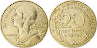 France 20 Centimes Coin, Marianne, Paris, Aluminum-Bronze -