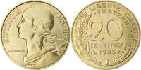 France 20 Centimes Coin, Marianne, Paris, Aluminum-Bronze -