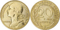 France 20 Centimes Marianne, Paris, Aluminum-Bronze, KM:930 -