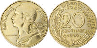 France 20 Centimes Coin, Marianne, Paris, Aluminum-Bronze -