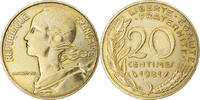 France 20 Centimes Coin, Marianne, Paris, Aluminum-Bronze -