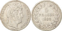 France 5 Francs Coin, Louis-Philippe, Strasbourg, Silver -