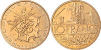 France 10 Francs Coin, Mathieu, Paris, Nickel-brass, KM:940 -
