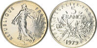 France 5 Francs Coin, Semeuse, Paris, FDC, Nickel Clad -
