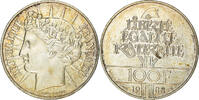 France 100 Francs Coin, Fraternité, Silver, KM:966 -
